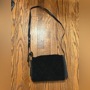 Vince Camuto leather and suede purse. Black